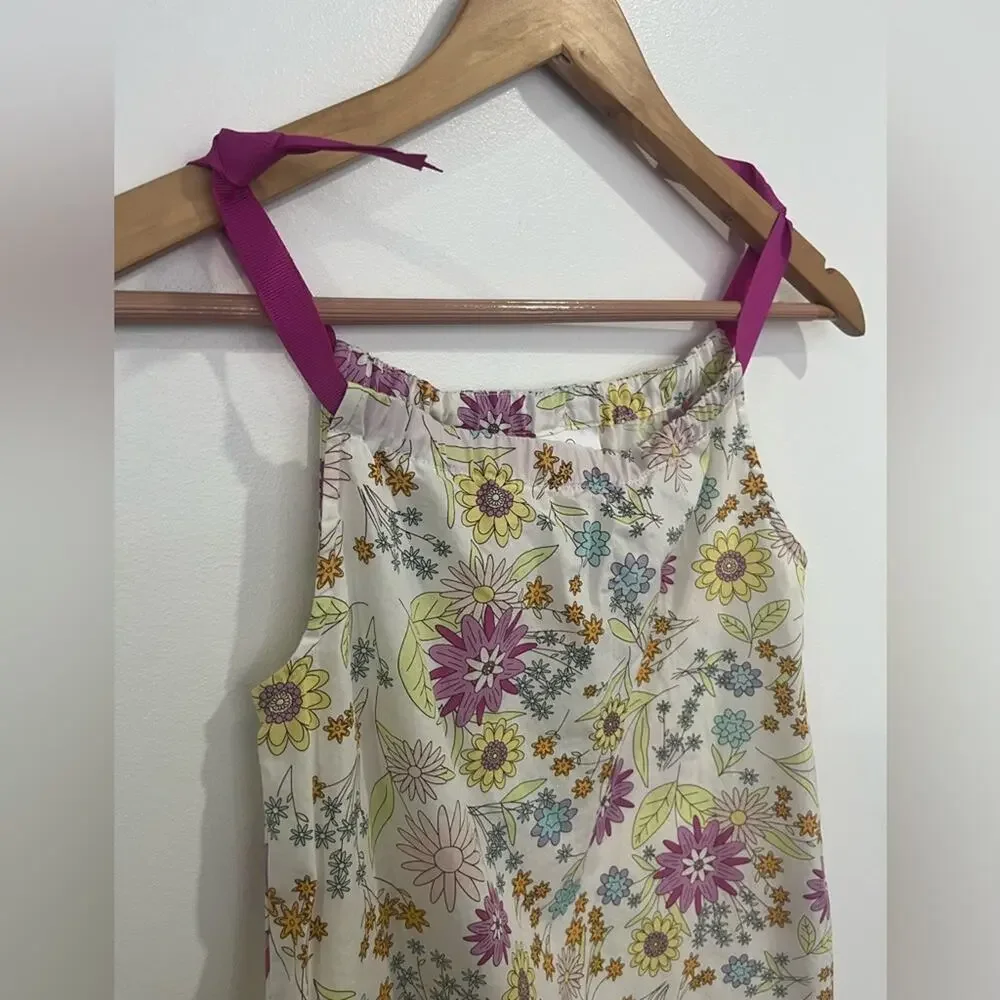 Hanna Andersson Girls Floral Cotton Dress 100 US4